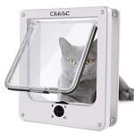 Magnetic Cat Door with 4-Way Locking