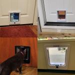 Magnetic Cat Door with 4-Way Locking