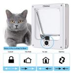 Magnetic Cat Door with 4-Way Locking