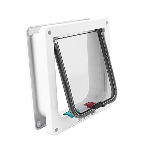 4-Way Lockable Magnetic Cat Door for Window and Porch