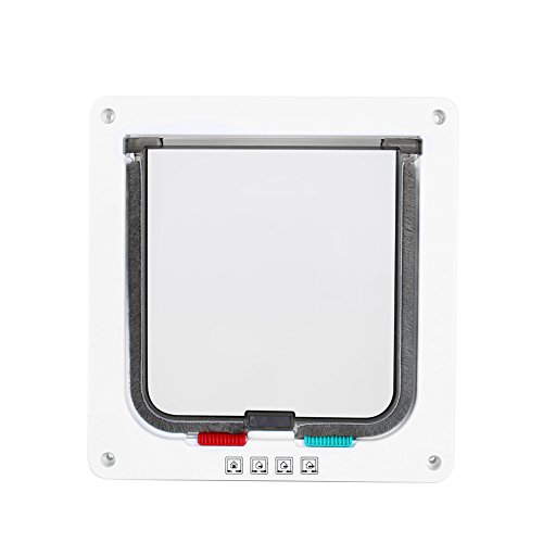4-Way Lockable Magnetic Cat Door for Window and Porch