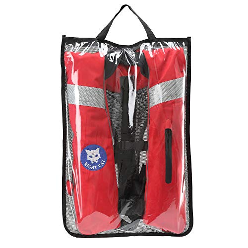 Adults' Night Cat Inflatable Kayaking Life Jacket for People