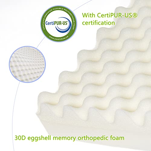 Eggshell Memory Orthopedic Foam Cat Bed