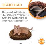 Heated Fashionable Cat Bed - Mocha, 18" Round