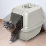 Van Ness Pets Odor Control Large Enclosed Cat Litter Box, Hooded, Pearl, CP6