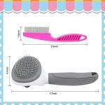 Self-Cleaning Cat Brush for Shedding (Grey)