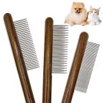 Solid Wood Cat Combs - 3 Pack