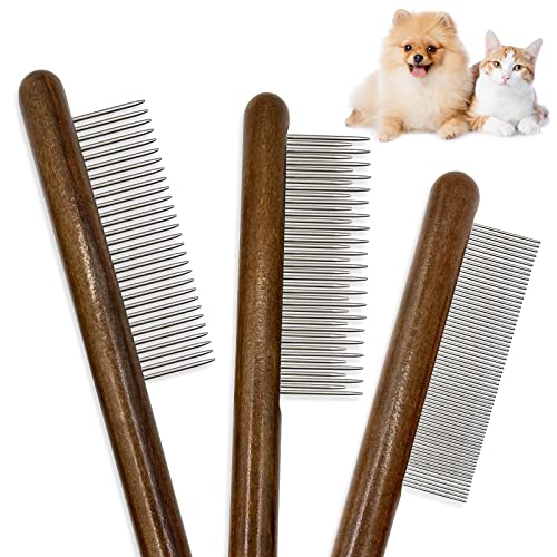 Solid Wood Cat Combs - 3 Pack