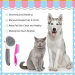Self-Cleaning Cat Brush for Shedding (Grey)