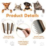 Solid Wood Cat Combs - 3 Pack