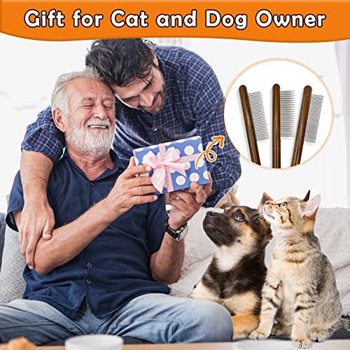Solid Wood Cat Combs - 3 Pack