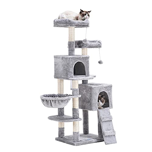 58'' Multi-Level Cat Tree Condo Furniture with Sisal-Covered Scratching Posts