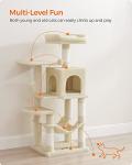 44.1-Inch Feandrea Cat Tree with Scratching Posts, Perches