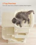 44.1-Inch Feandrea Cat Tree with Scratching Posts, Perches