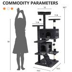 BestPet 54in Multi-Level Cat Tree Tower