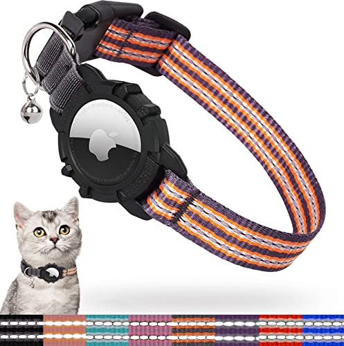 FEEYAR Reflective GPS Collar with Apple AirTag for Cats