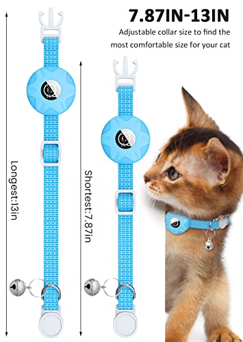 Reflective AirTag Cat Collar with GPS Tracker