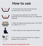 I AM TOFU - Tofu Cat Litter, Natural Flushable Extra Clumping 10 lb Bag, Charcoal