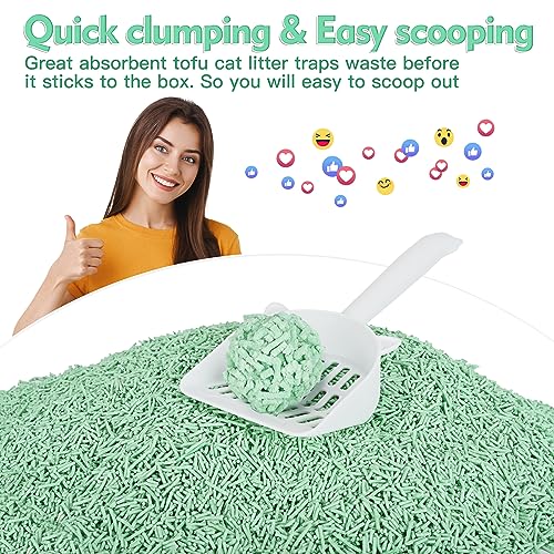 YODUPES Natural Tofu Cat Litter, 10.6 LB (Pack of 2)