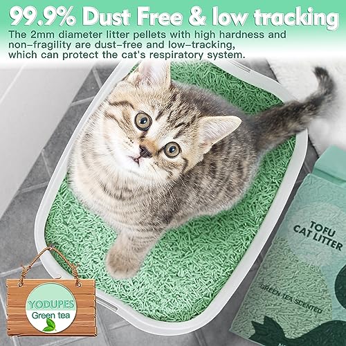 YODUPES Natural Tofu Cat Litter, 10.6 LB (Pack of 2)
