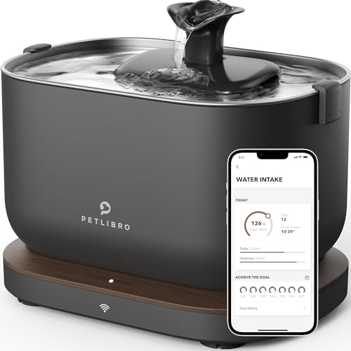 Smart Cat Water Fountain with App Control, 2.5L