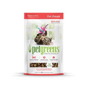 Pet Greens Treats Savory Salmon Semi-Moist Cat Treats 3 Ounce