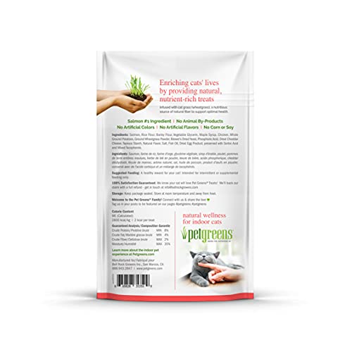 Pet Greens Treats Savory Salmon Semi-Moist Cat Treats 3 Ounce