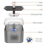 67oz Fantasy Cat Water Fountain with LED Light and Filter