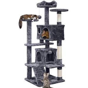 Yaheetech 54in Cat Tree Tower Condo Furniture Scratch Post