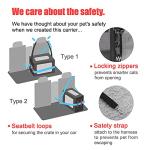 Prutapet Large Cat Carrier 24"x16.5"x16.5" Soft-Sided Portable Pet Crate