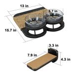 MEMOORIAL Cat Hammock Cat Wall Shelves with 3 Steps, Cat Shelves and Perches with 2 Cat Food Shelf, Cat Climbing Shelf