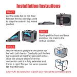 Prutapet Large Cat Carrier 24"x16.5"x16.5" Soft-Sided Portable Pet Crate