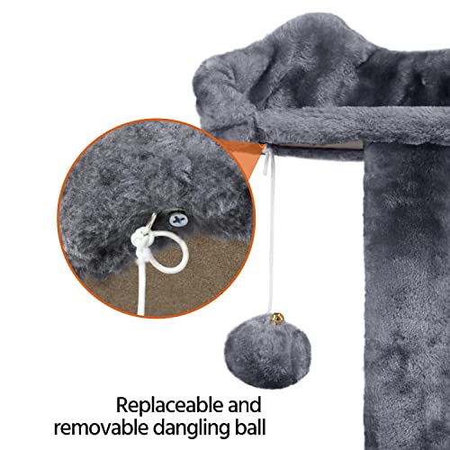 Yaheetech 54in Cat Tree Tower Condo Furniture Scratch Post