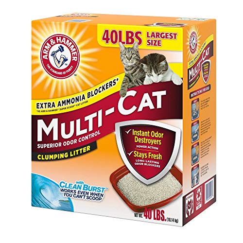 40lb Arm & Hammer Clumping Cat Litter - Multi-Cat