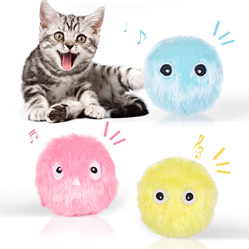 Interactive Plush Cat Toy Set with Chirping Sound