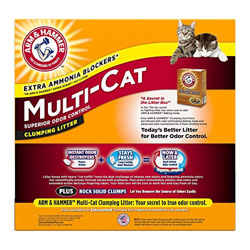 40lb Arm & Hammer Clumping Cat Litter - Multi-Cat