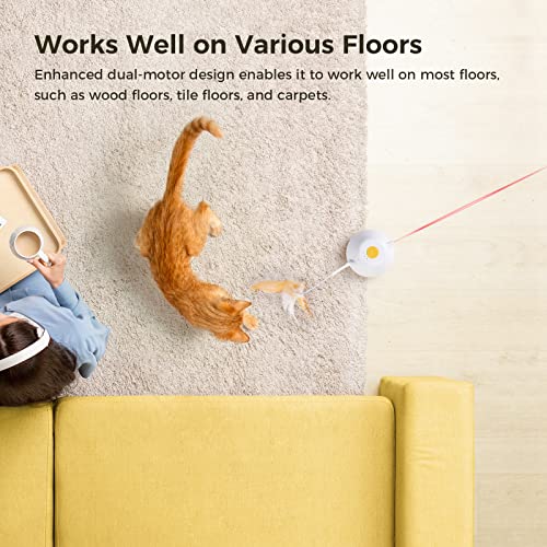 Interactive Electric Cat Feather Toy with Rechargeable Robotic Action