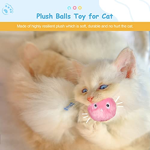 Interactive Plush Cat Toy Set with Chirping Sound