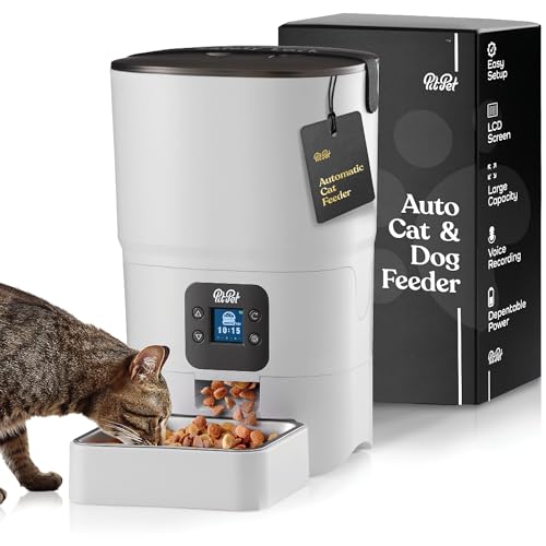 Smart Cat Feeder - LCD Screen Display - Portion Control