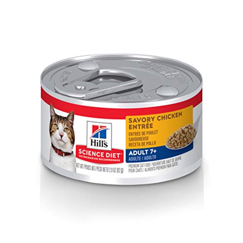 Hill's Senior Wet Cat Food - Chicken, 2.9oz, 24-Pack