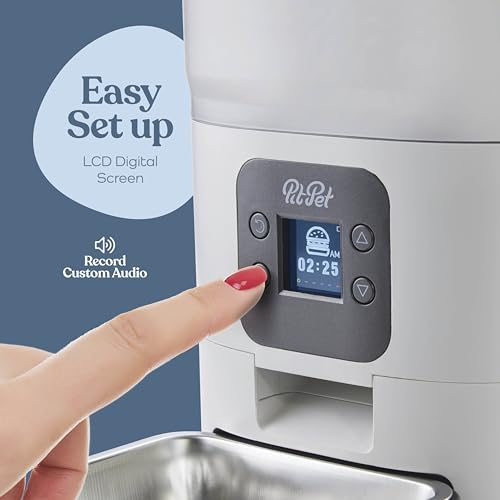 Smart Cat Feeder - LCD Screen Display - Portion Control