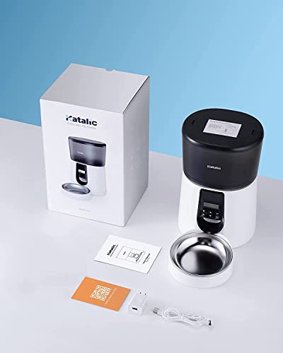 Katalic 4L Cat Food Dispenser with Voice Recorder