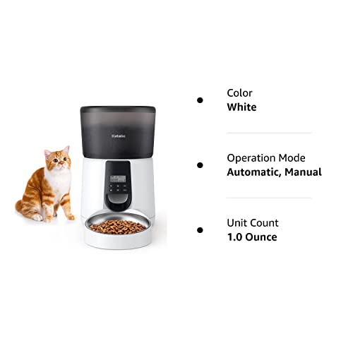 Katalic 4L Cat Food Dispenser with Voice Recorder