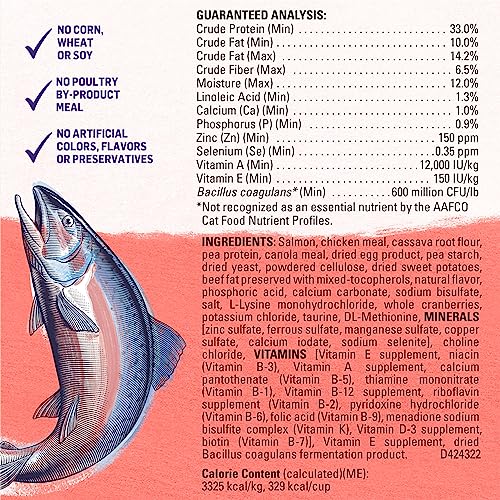 Grain Free Natural Cat Food - Salmon & Sweet Potato