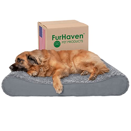 Jumbo Plus/XXL Gray Furhaven Orthopedic Cat Bed