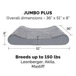 Jumbo Plus/XXL Gray Furhaven Orthopedic Cat Bed