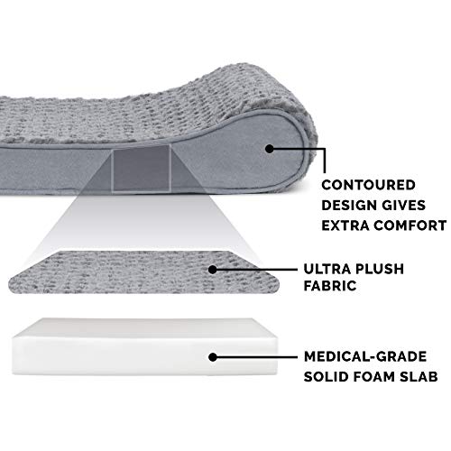 Jumbo Plus/XXL Gray Furhaven Orthopedic Cat Bed