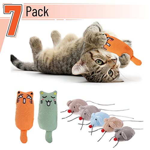 Cats' Paradise Pack: 7 Catnip Toys & Mouse