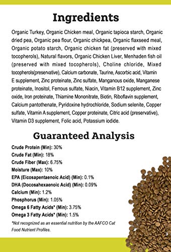 Organic Turkey & Liver Recipe Cat Food, 7 lb