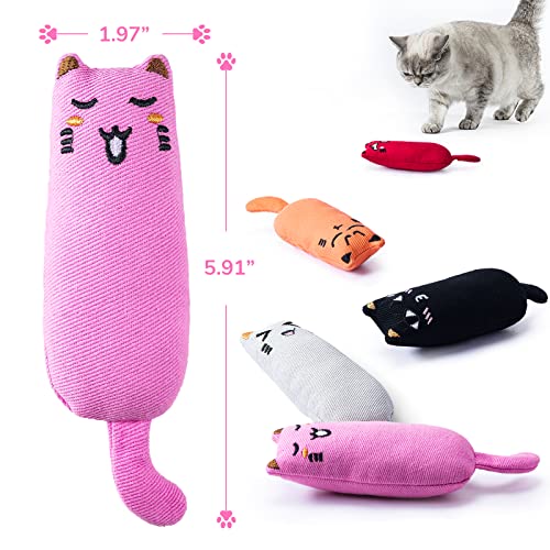 Legendog 5Pcs Catnip Toy - Bite Resistant, Multicolor